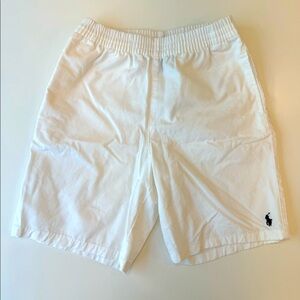 Polo Ralph Lauren cotton chino pull-on shorts kids white  7 NWOT